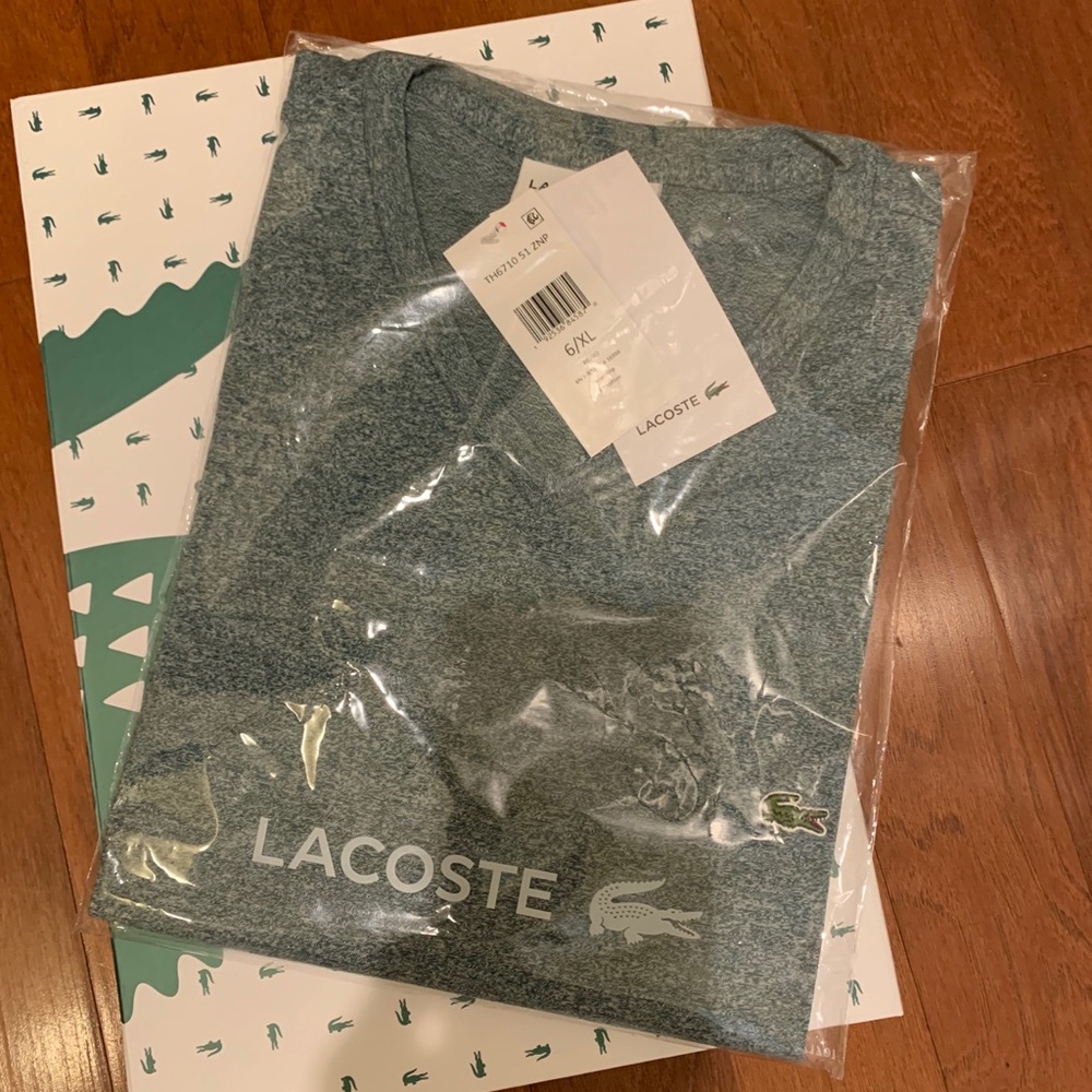 Lacoste Men’s V-neck Pima Cotton T-shirt